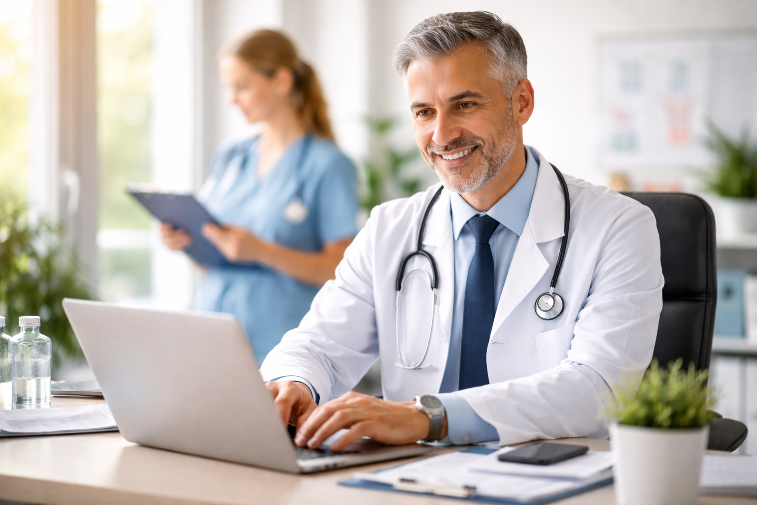 Collaborazione in un ambiente medico